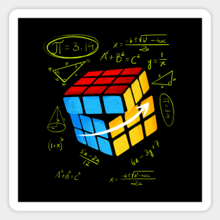 Rubics cube Pythagorean maths formulas and equations Magnet